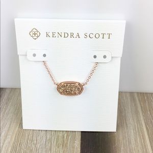 Kendra Scott Elisa Rose Gold Drusy 